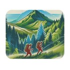 Mouse Pad (Rectangle) Hikers on a Trail Poster Illustration Design 7