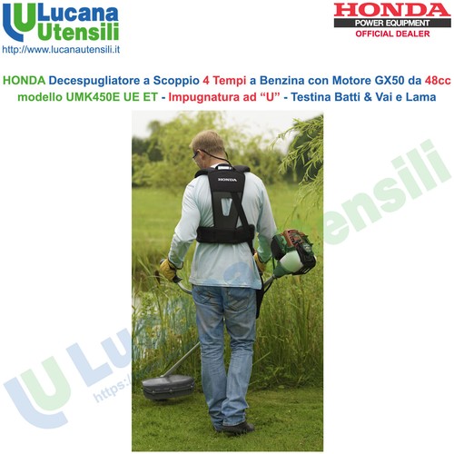 Decespugliatore a Scoppio 4 Tempi HONDA Benzina 48cc Tagliabordi Erba UMK450E UE - Foto 11 di 12