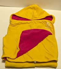 The Little Seed Target Yellow Red Organic Cotton Hooded Baby Blanket Towel Flaw
