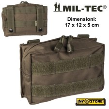 Borsa Tasca Utility MILTEC sistema MOLLE per Gilet Tattico SOFTAIR OD 13487001