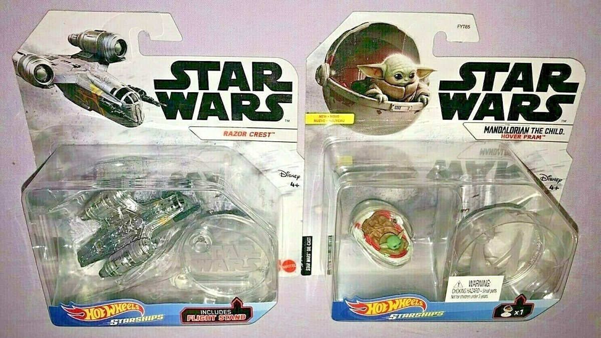 Hot Wheels Star Wars Starships - Die-Cast Mandalorian Ship With Flight Stand - View #4