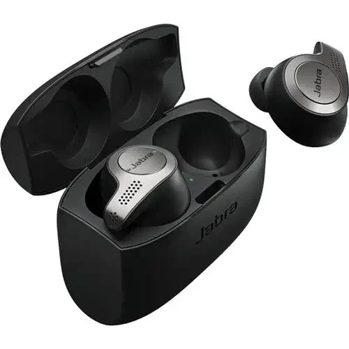 JABRA ELITE 65T TRUE WIRELESS EARBUD HEADPHONES - TITANIUM BLACK - Image 2 of 4
