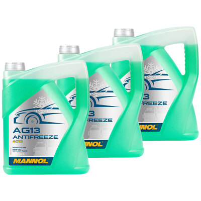 MANNOL Kühlerfrostschutz Hightec Antifreeze -40°C 3x 5 Liter grün Frost Schutz