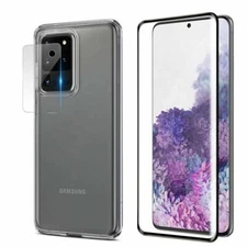 For Samsung Galaxy S20 / Ultra/Plus Tempered Glass Screen Protector+Camera Cover