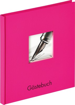 Gästebuch Fun 23x25 cm pink