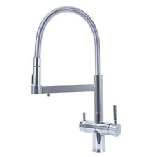 Hommix Savona Chrome Pull-Out Spray-Hose 3-Way Tap (Triflow Filter Tap)