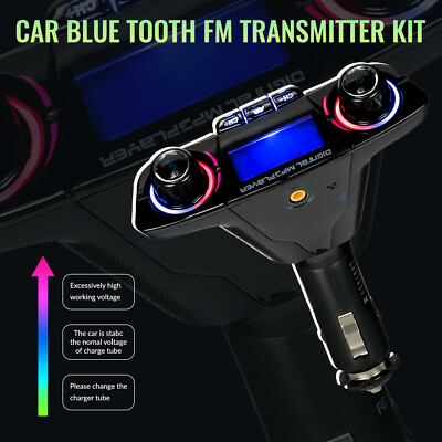 KFZ Auto FM Transmitter MP3 USB SD MMC Slot Musik Ladegerät Player Bluetooth 
