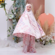 2In1 Luxury Children's Mukena Alana P7 Muslim Prayer Dress, Muslim Prayer Attire