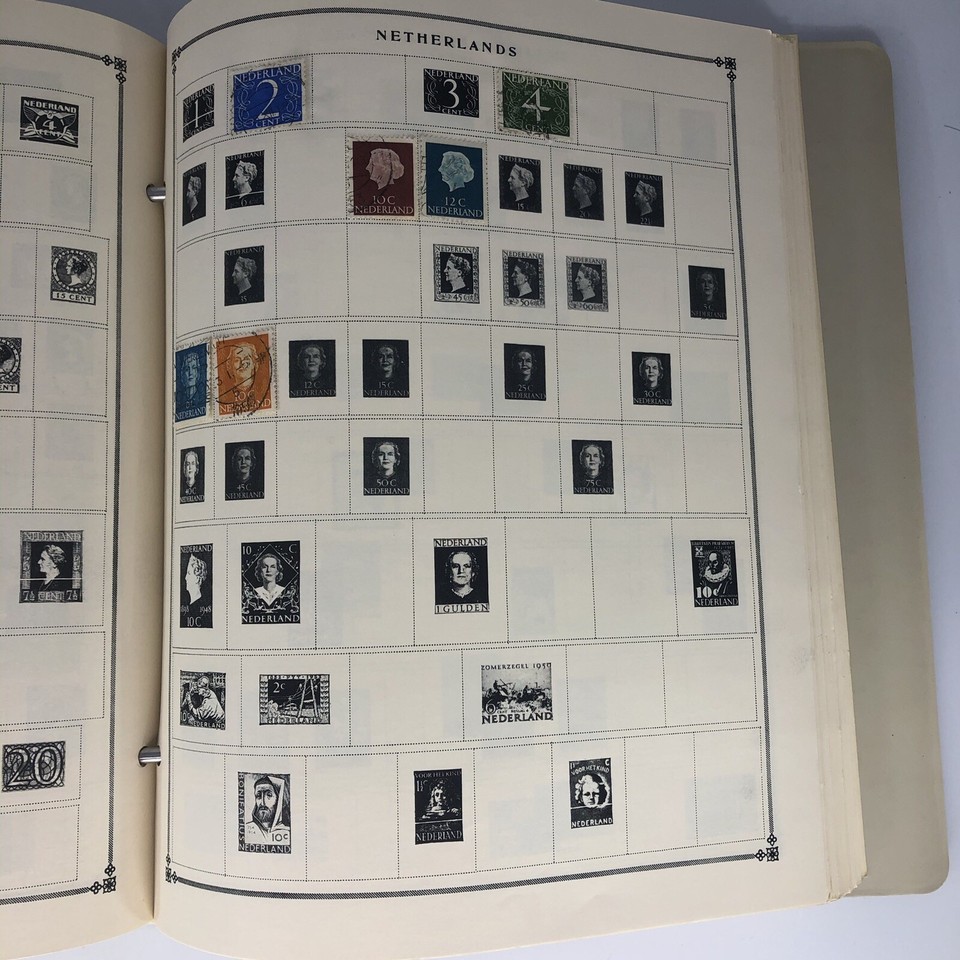 Vintage 1960s Modern Postage Stamp Album Book By Scott Publications ...