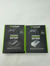 2x Digipower Re-Fuel Rechargeable Lithium Replacement Battery for Sony NP-FV50