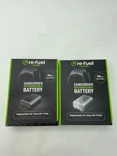 2x Digipower Re-Fuel Rechargeable Lithium Replacement Battery for Sony NP-FV50