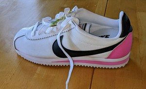 Nike Classic Cortez PRM White Black Pink Women's Running Shoes Sz 6 905614-106 | eBay