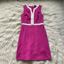 Ann Taylor - Purple & White Sheath Dress