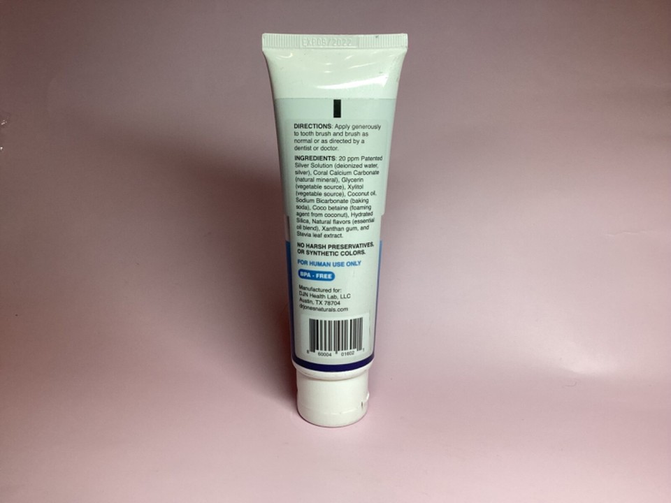 Dr. Jones' Naturals Super Silver Whitening Toothpaste Wintermint