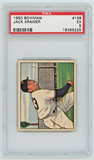 Vintage 1950 Bowman #199 Jack Kramer New York Giants Baseball Card PSA 5 EX ⚾