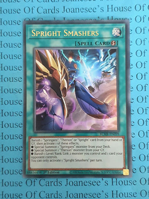 Spright Smashers BLMR-DE098 Ultra Rare Yu-Gi-Oh Karte 1. Auflage Neu