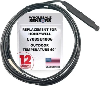 WHOLESALE SENSORS Honeywell C7089U1006 Outdoor Temperature 60" Leads 12 Month Warranty