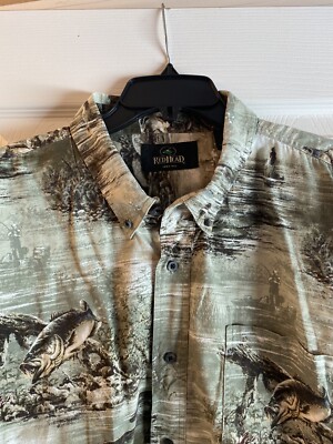 Red Head Button Up Short Sleeve XXL Men s Shirts Button Collar