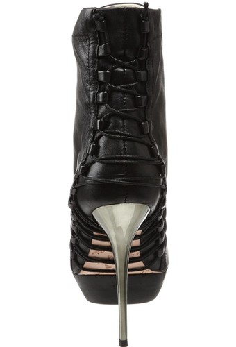 Mea Shadow Women’s Booties Femina Black Leather size 8.5 M New With Box - Picture 6 of 10