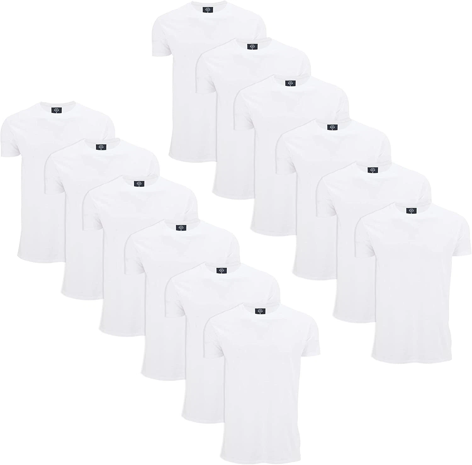 SOCKS'NBULK 12 Pack Bulk Mens Cotton Crew Neck Short Sleeve T-Shirts
Opens in a new window or tab