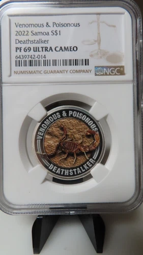 2022 Samoa Deathstalker 1/2 oz. Silver Coin NGC PF 69 UCAM