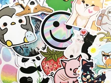 50 Cute Mixed Sticker Lot Set Fun Pack Decoration Laptop Phone Truck Decals