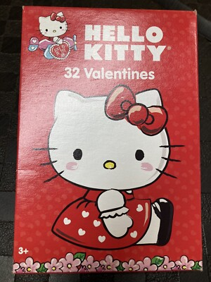 #ad HARD TO FIND Box Of Hello Kitty 32 Valentines. New 2017. 🇺🇸♻️ $6.29