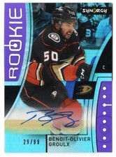 2021-22 Upper Deck Synergy Rookie Autograph Purple 135 Benoit-Olivier Groulx /99