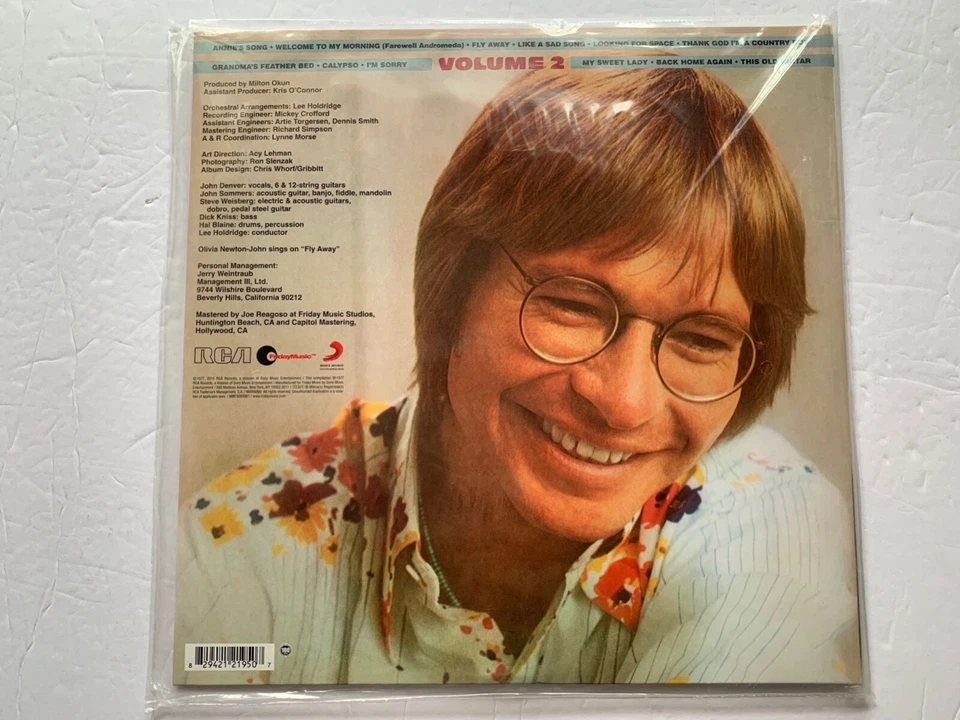 John Denver - Greatest Hits V.2( Limited Edition 180g Vinyl), 2015, Friday Music - Image 3 of 3