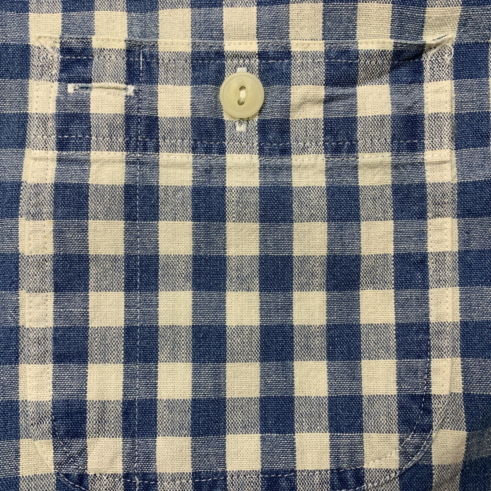 udelukkende Kirsebær får Polo Ralph Lauren Mens Size L Blue Checked Short Sleeve Casual Shirt | eBay
