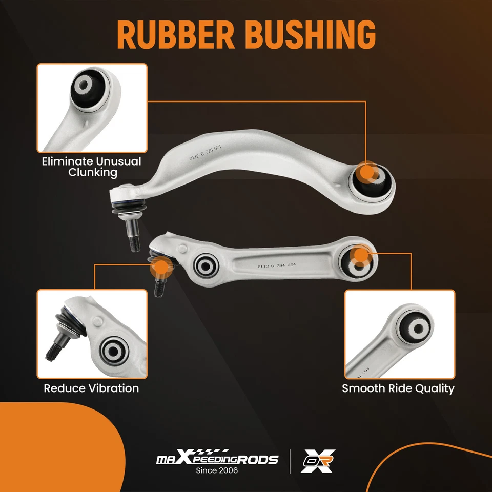 4X FRONT LOWER WISHBONE + 2X COUPLING ROD FOR BMW 5/6 SERIES F10 F11 F06 31126775971 - Image 3 of 4