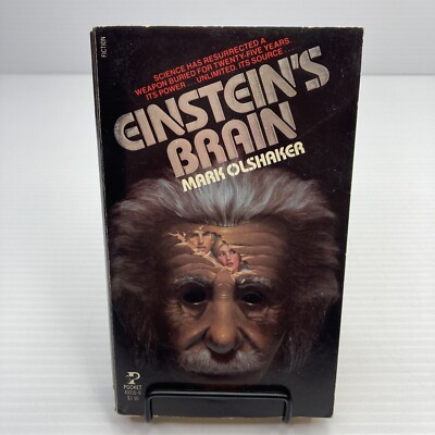 Einstein's Brain Mark Olshaker 1982 1st Print Vintage Sci-Fi Thriller Paperback