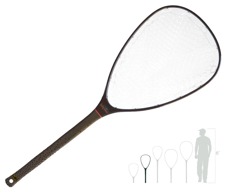 FISHPOND NOMAD СРЕДНЕЙ ДЛИНЫ ОРИГИНАЛЬНАЯ ПОСАДОЧНАЯ СЕТЬ ЛЕГКОЕ УГЛЕРОДНОЕ ВОЛОКНО, РЕЗИНОВЫЙ МЕШОК - Изображение 2 из 3