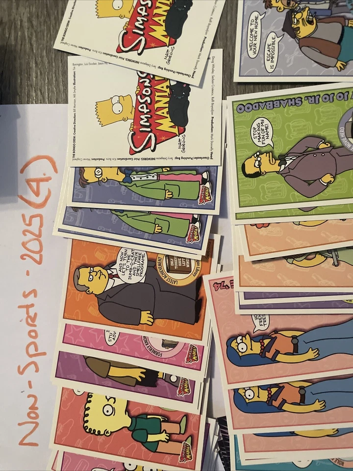 Lote de 60 tarjetas The Simpsons Mania 2001 Inkworks Bart+++ Foto 3 de 4