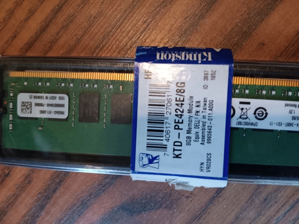 Kingston KTD-PE424E/8G 8G DDR4-2400 ECC MODULE - Image 3 of 4