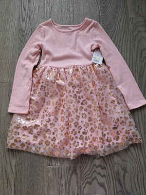 NWT Jumping Beans Pink Long Sleeve Dress 5T