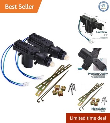 Universal High-Power Door Lock Actuator 2-Pack - Efficient Clutch Drive System