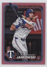 2024 Topps Update Mother's Day Hot Pink 40/50 Travis Jankowski #US190 05k6