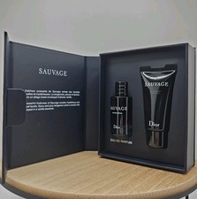 DIOR Sauvage Men Eau de Parfum 0.34 oz / 10 ml  Shower Gel 0.67 oz Travel Set