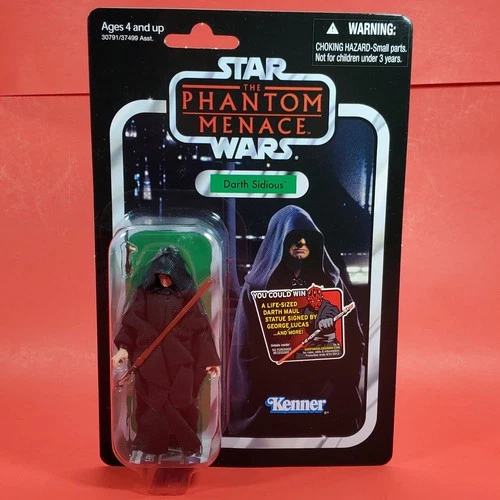 Star Wars 3.75" Vintage Collection VC79 Darth Sidious Episode I Carded New