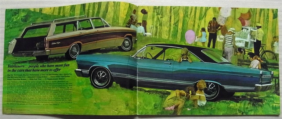 FORD FAIRLINE USA Car Sales Brochure For 1967 #FDC 6702   GT-GTA 500/XL 500 - Image 2 of 4