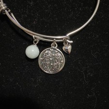 Disney Princess Frozen Bangle Bracelet With Charm  Sisters Forever  Anna  Elsa