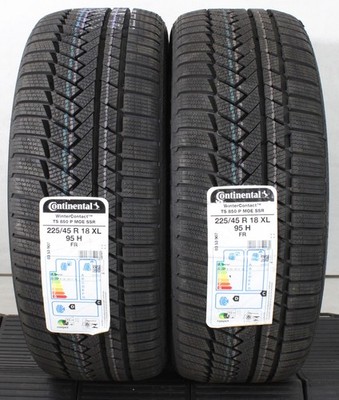 2 x 225/45R18 95H Winterreifen Continental Winter Contact TS850P SSR MOE Runflat