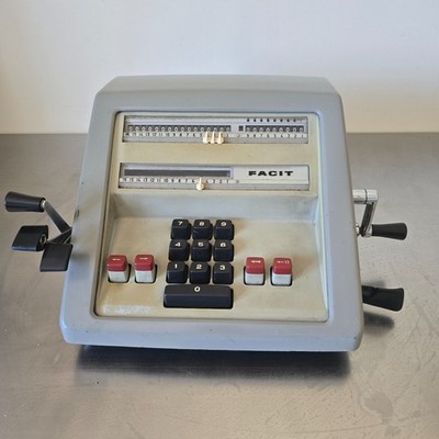 Vintage Facit CM2-16 Calculator Machine with Original Cover - Antique Sweden »