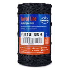  18 Twisted Tarred Nylon Bank Line 1080 FT, 1.5mm