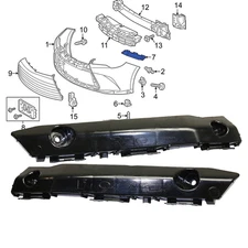 2PCS Bumper Bracket Fits For 2015-2017 Toyota Camry Front Left & Right */L