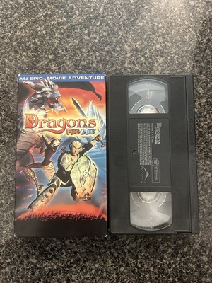 Dragons Fire and Ice VHS Animated Fantasy Mega Bloks Movie Video Tape Sci FI
