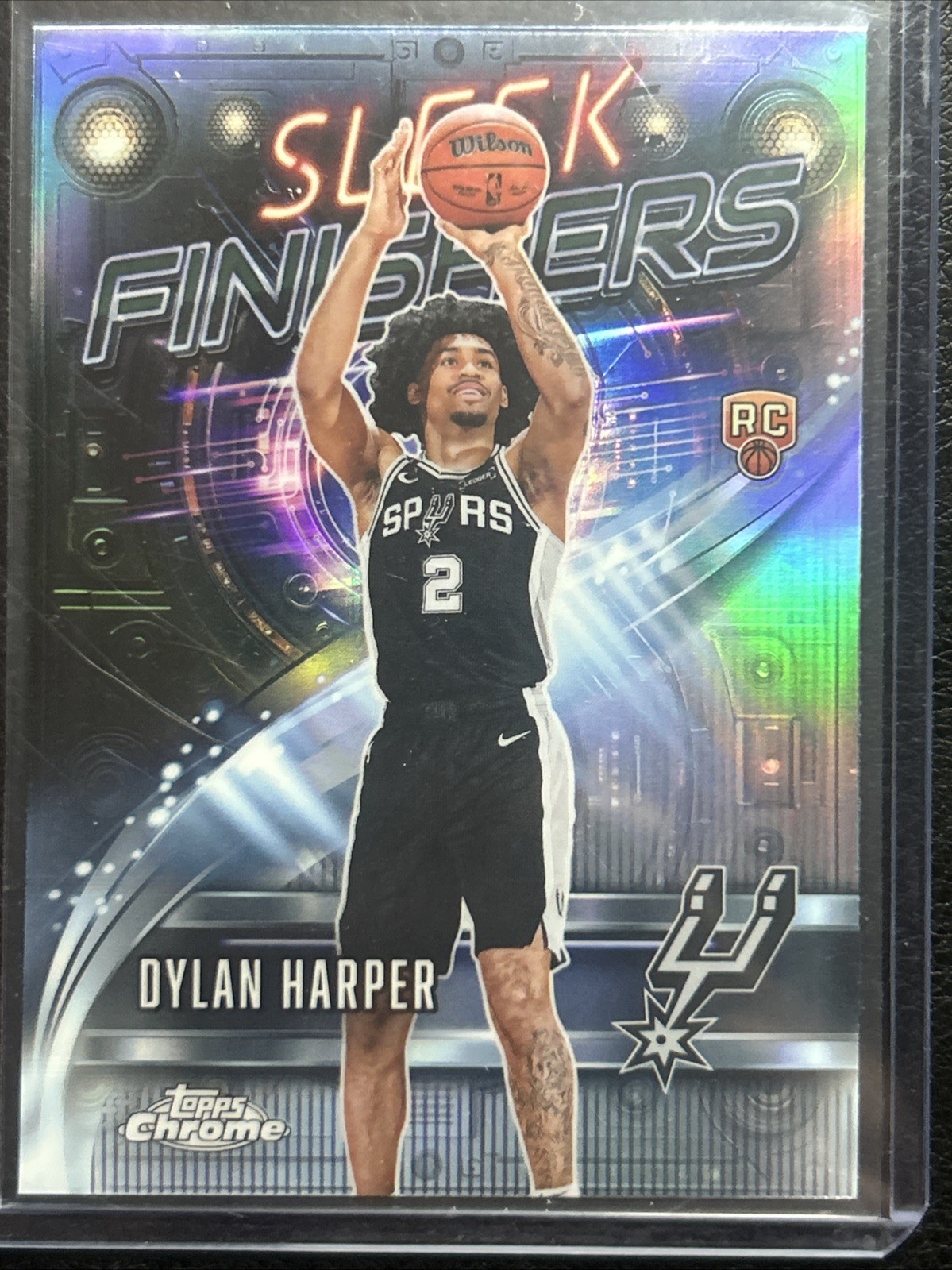 2025-26 Topps Chrome Dylan Harper Sleek Finishers RC Refractor #SF-22 Spurs