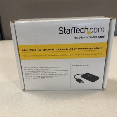 StarTech HB30A3A1CSFS 4-Port USB 3.0 Hub - NG F5C