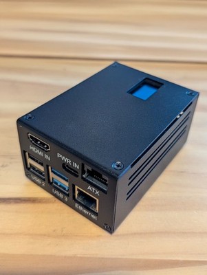 GeekWorm A3 mit installiertem Raspberry Pi 4 - KVMOIP / KVM Over IP Lösung